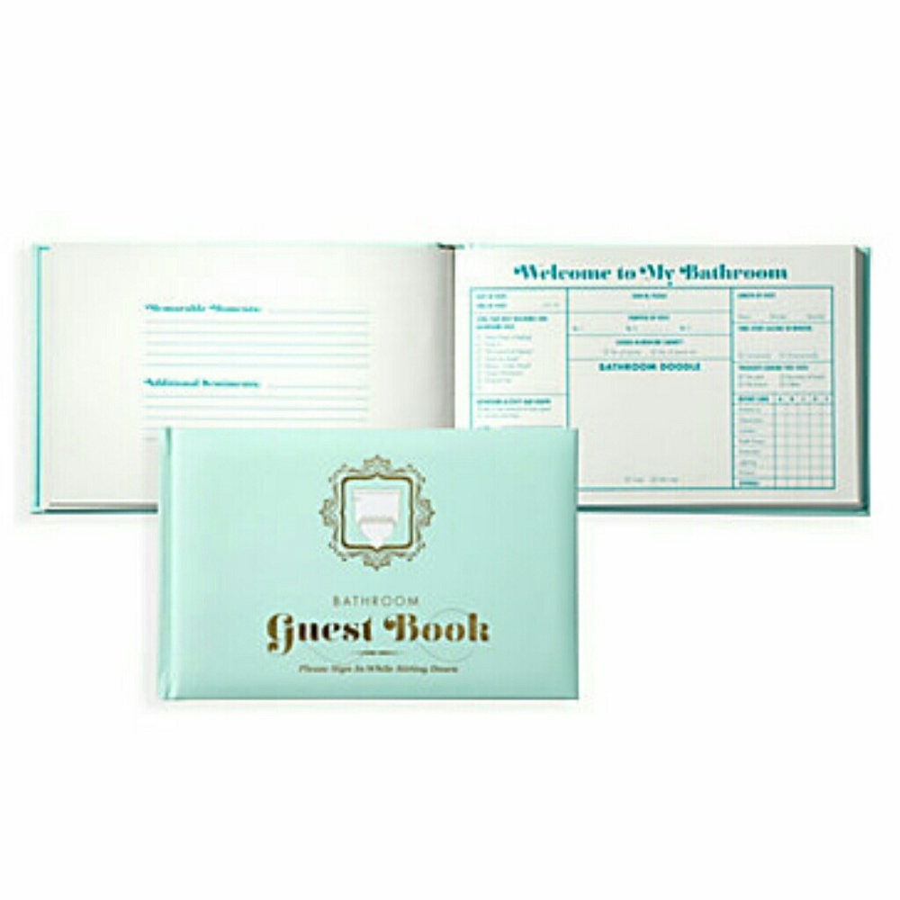 ❤Bathroom guest book